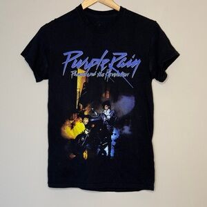Purple Rain Graphic Tee - Black